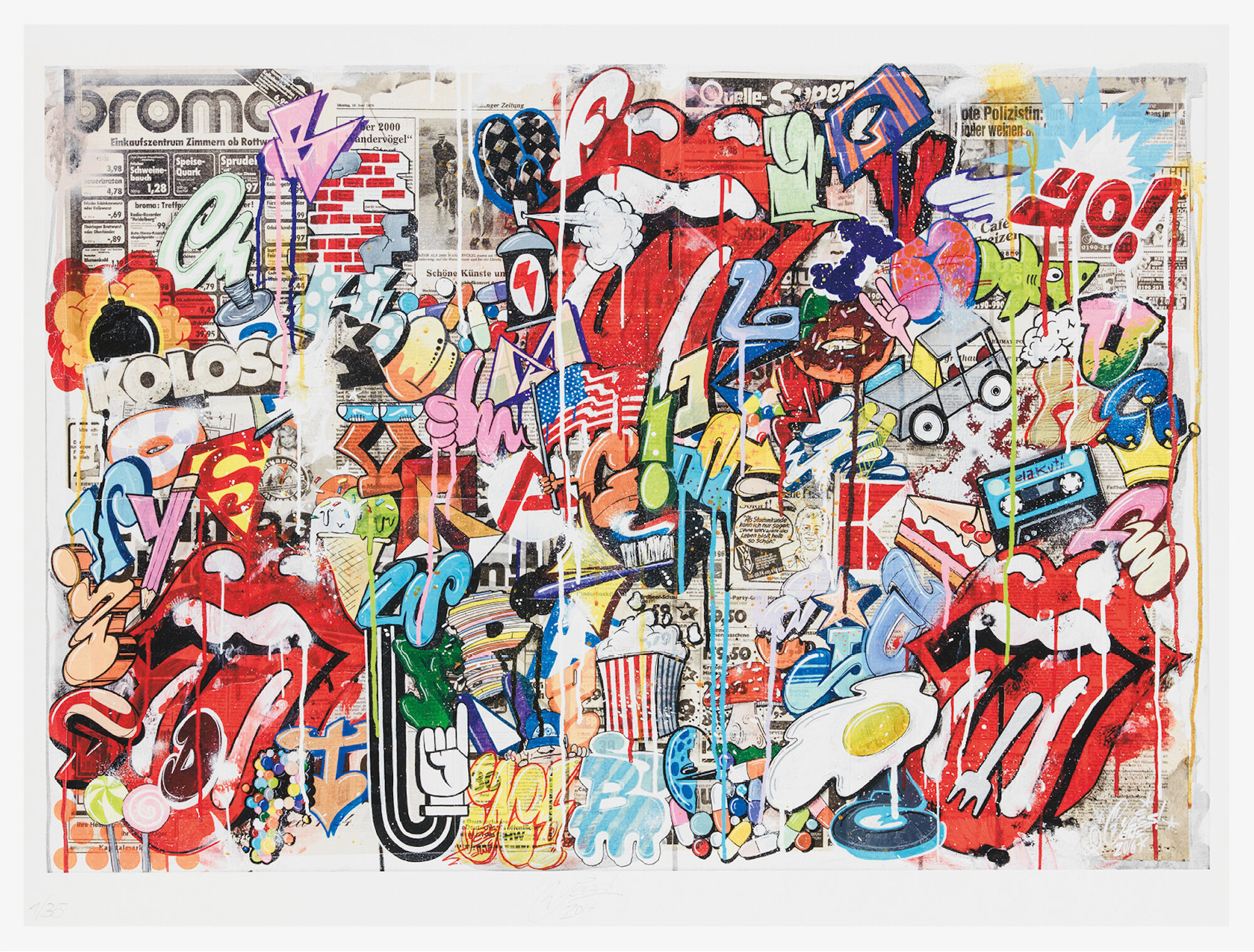 Quadro "Fela Kuti" (2017) di YESS