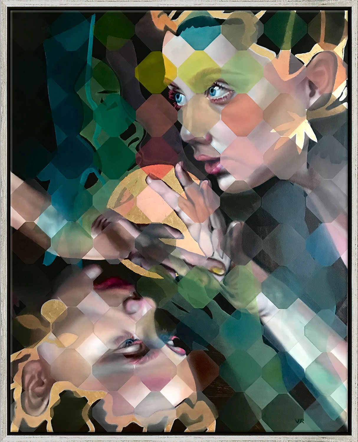 Billede "Between Inside and Outside" (2023) (Original / unika), indrammet af Valentina Andrees