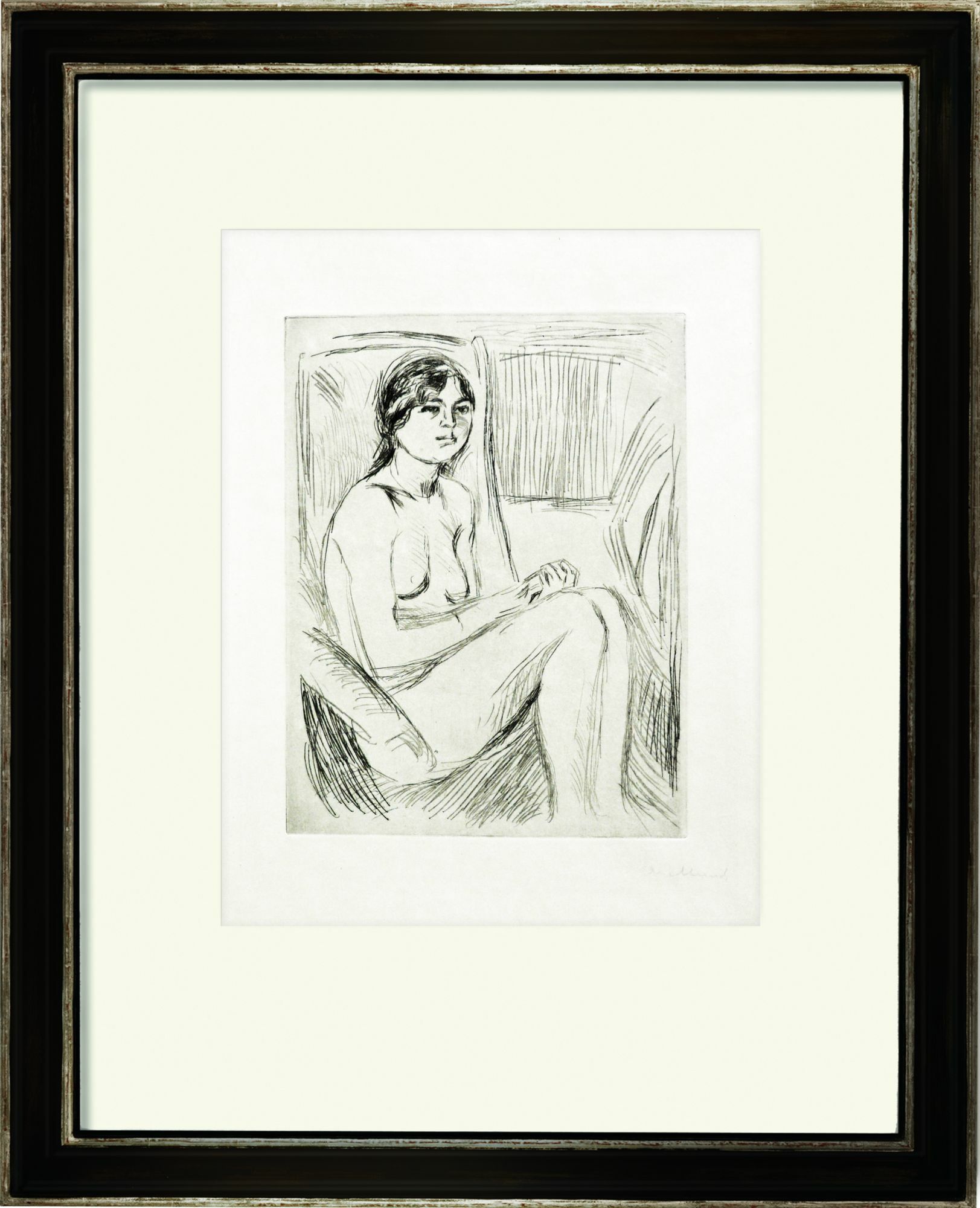 Picture "Celline Nude" (1912) by Edvard Munch