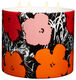 Scented candle in porcelain bowl "Color Flowers", red/pink by Andy Warhol