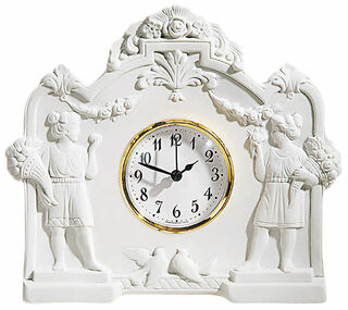 Art Nouveau Porcelain Table Clock