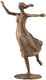Skulptur "Ungdom", version bronze brun af Gerhard Brandes