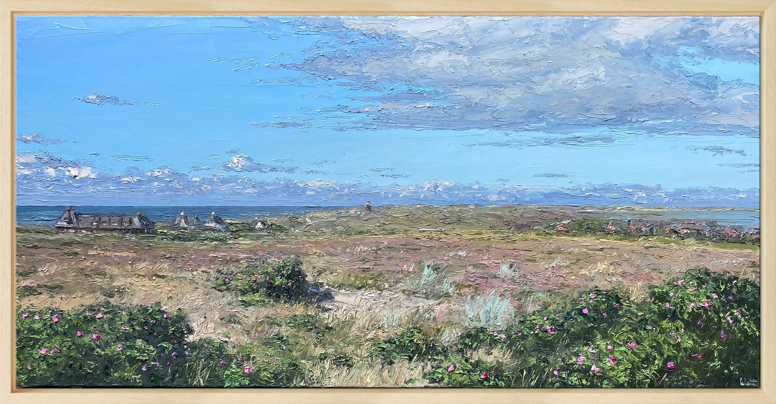 Bild "Blick über Sylt" (2026) (Original / Unikat), gerahmt von Peter Witt