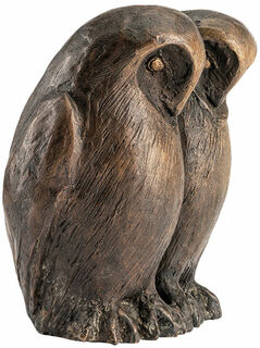 Sculpture "Owl Couple", bronze by Kurt Arentz