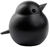 Wooden figure "Sparrow Mama", black version