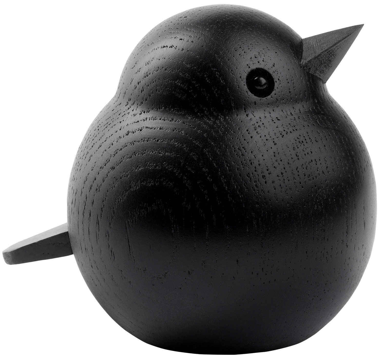 Wooden figure "Sparrow Mama", black version by novoform