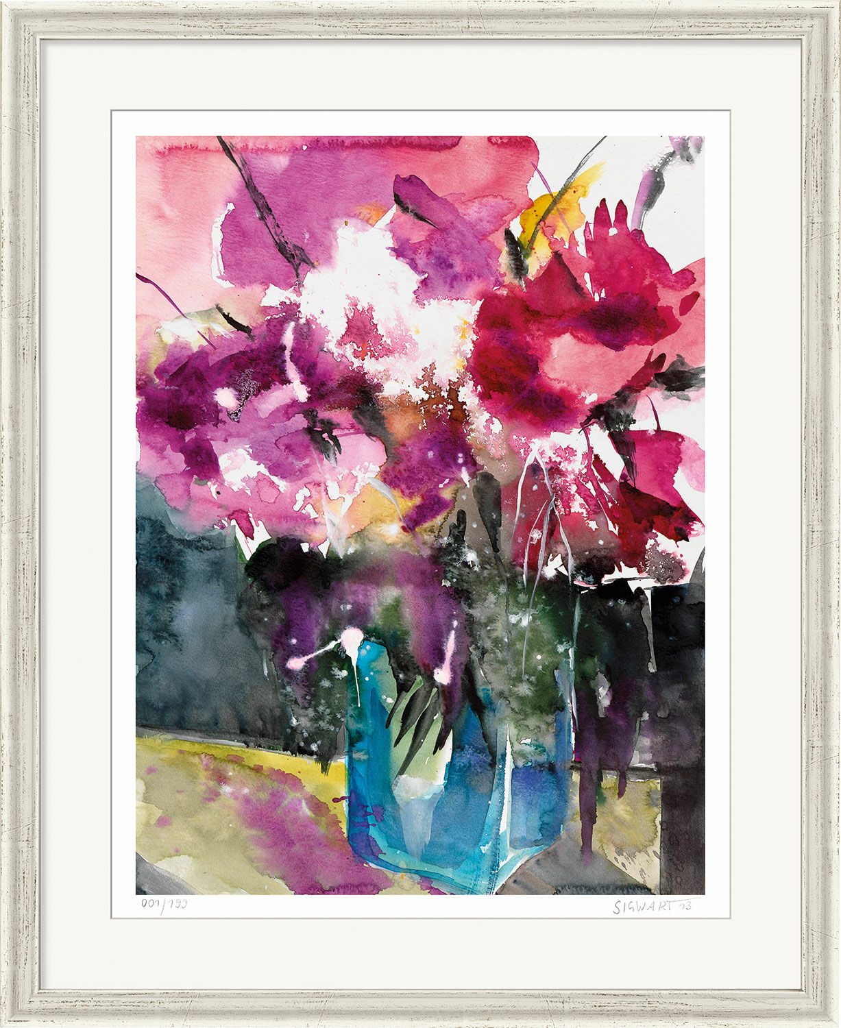 Picture "Peonies IV", framed by Kerstin Sigwart