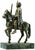 Statuette équestre "Charlemagne", version en métal moulé