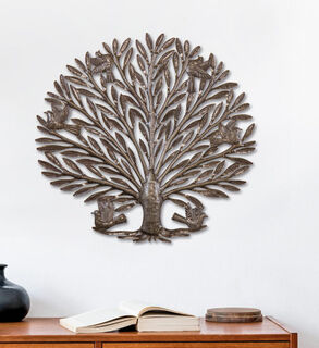 Wall object "Le Jardin", iron by Rony