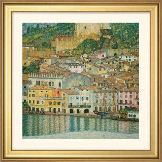 Picture "Malcesine by Lake Garda" (1913), framed