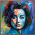 Bild "Liz Taylor" (2023) (Original / Unikat), gerahmt