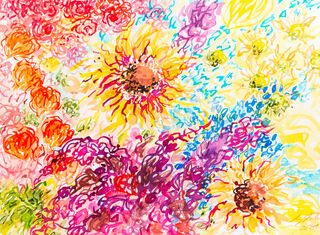 Bild "Sunflowers" (2021) (Original / Unikat), ungerahmt von Ansgar Skiba