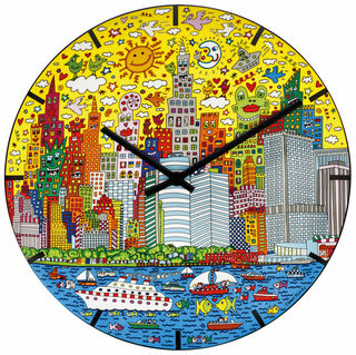 Wall clock "My New York City Sunset"