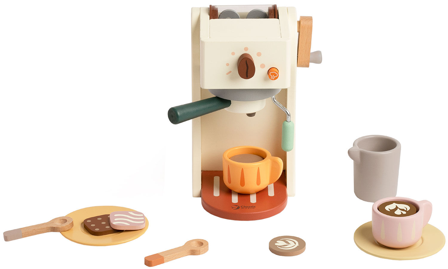 Juego de juguete de madera "Máquina de café" (15 piezas, para niños a partir de 3 años) de Kid's Concept