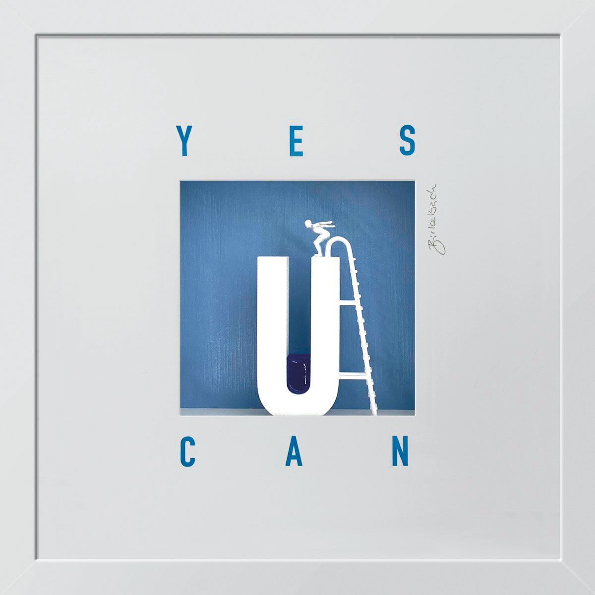 3D Picture "YES U CAN", framed by Ralf Birkelbach