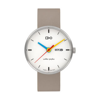 Bauhaus Walter Gropius Armbanduhr "Forum Simplex Date" - Made in Germany - Saphirglas - 39mm