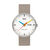 Bauhaus Walter Gropius "Forum Simplex Date" polshorloge – Gemaakt in Duitsland – Saffierglas – 39 mm