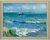 Bild "Das Meer bei Les Saintes-Maries-de-la-Mer" (1888), Version silberfarben gerahmt