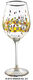 (PM XIX/3) Verre à vin "BEAUTY IS A PANACEA - Platinum - White Wine" (La beauté est une panacée - Platine - Vin blanc) de Friedensreich Hundertwasser