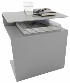 Multifunctional side table "HUK" (without decoration), grey version