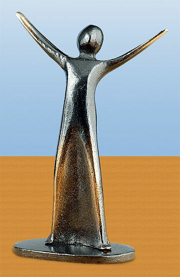 Skulptur "Freude", Bronze von Kerstin Stark