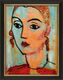 Obraz "Portrét Lisy Kümmel" (1930), rámováno od Alexej von Jawlensky