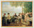 Cuadro "Restaurante-jardín en el Havel - Nikolskoe" (1916), versión enmarcada en blanco y dorado