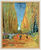 Cuadro "L'Allée des Alyscamps" (1888), enmarcado