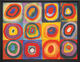 Quadro "Studio del colore a quadretti" (1913), incorniciato di Wassily Kandinsky