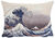 Kissenhülle "Die große Welle vor Kanagawa" (1830)