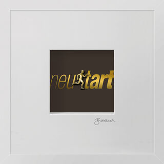 3D-Bild "Neustart", gerahmt