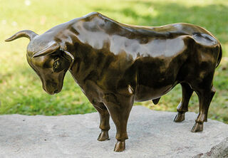 Garden sculpture "Bull", bronze