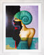 Bild "Ammonite am Rande der Finsternis" (2021), gerahmt von Michael Becker