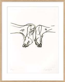 Bild "Ohne Titel VIII." aus der Mappe "Signs" (1999/2000) von Georg Baselitz