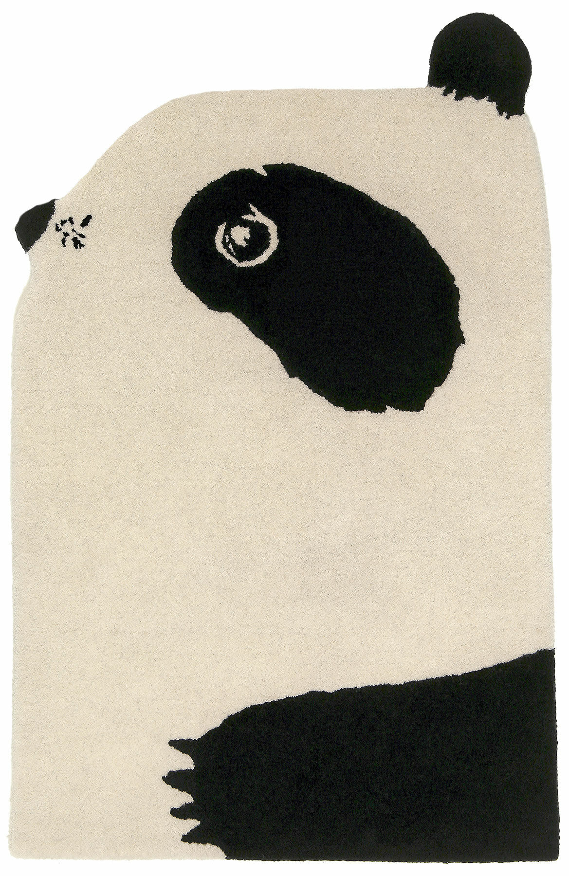 Tapijt "Little Panda" (100 x 70 cm) in de vorm van een dier von EO Denmark