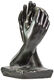 Socha "Katedrála" (1908), lepená bronzová verze od Auguste Rodin