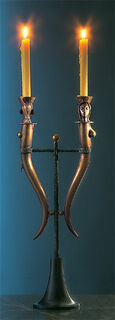 "Double Candlestick", bronze