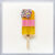 Scultura da parete "Popsicle", versione giallo-rosa