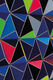 Designový nástěnný objekt "DIS-2 Topography blue hexagon" (2018) od Sebastian Welzel