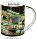 Magic mug "Rogner-Bad Blumau", porcelain by Friedensreich Hundertwasser