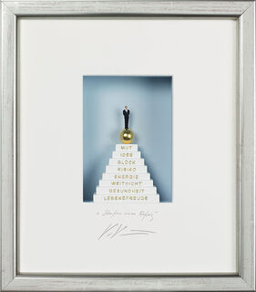 3D Picture "Steps to Success", framed