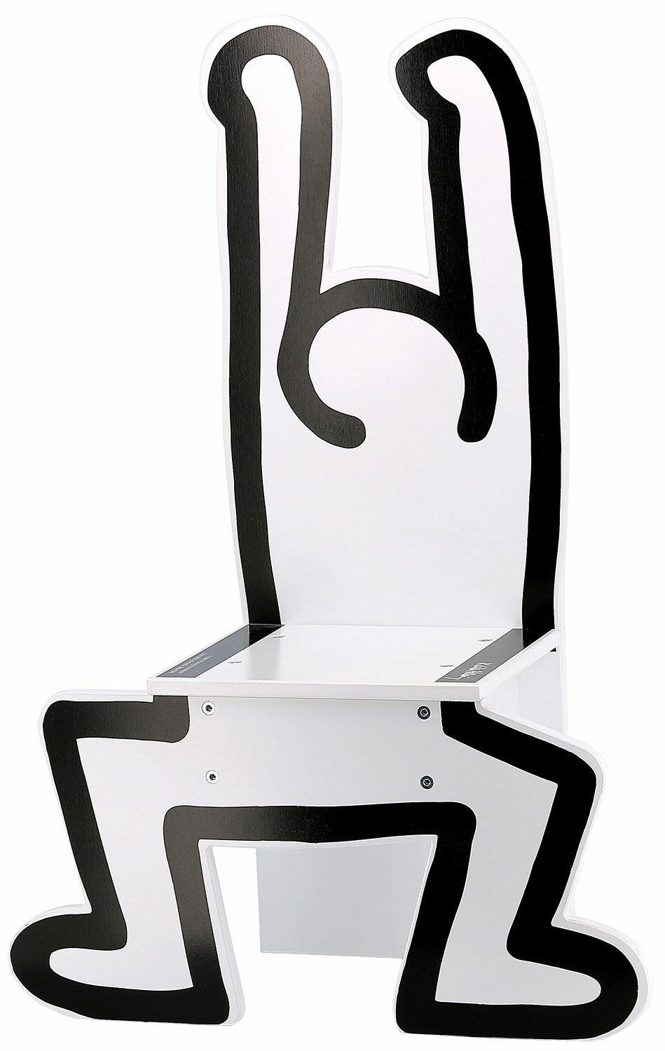 Chaise pour enfants "Keith Haring", version blanche