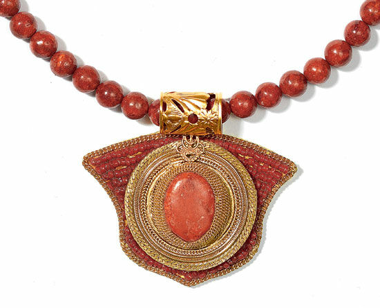 Egyptian Coral Necklace by Petra Waszak