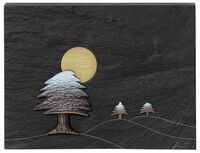 Vægobjekt "WINTER - Snow Falling on Cedars" - fra "Årstidernes cyklus"