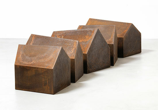Sculpture "Brown Village" (2016) (Unique piece) by Jan M. Petersen