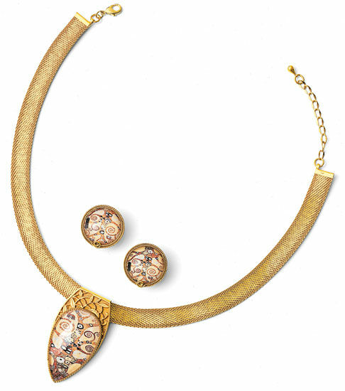 Parure de bijoux "Arbre de vie" - d'après Gustav Klimt von Petra Waszak