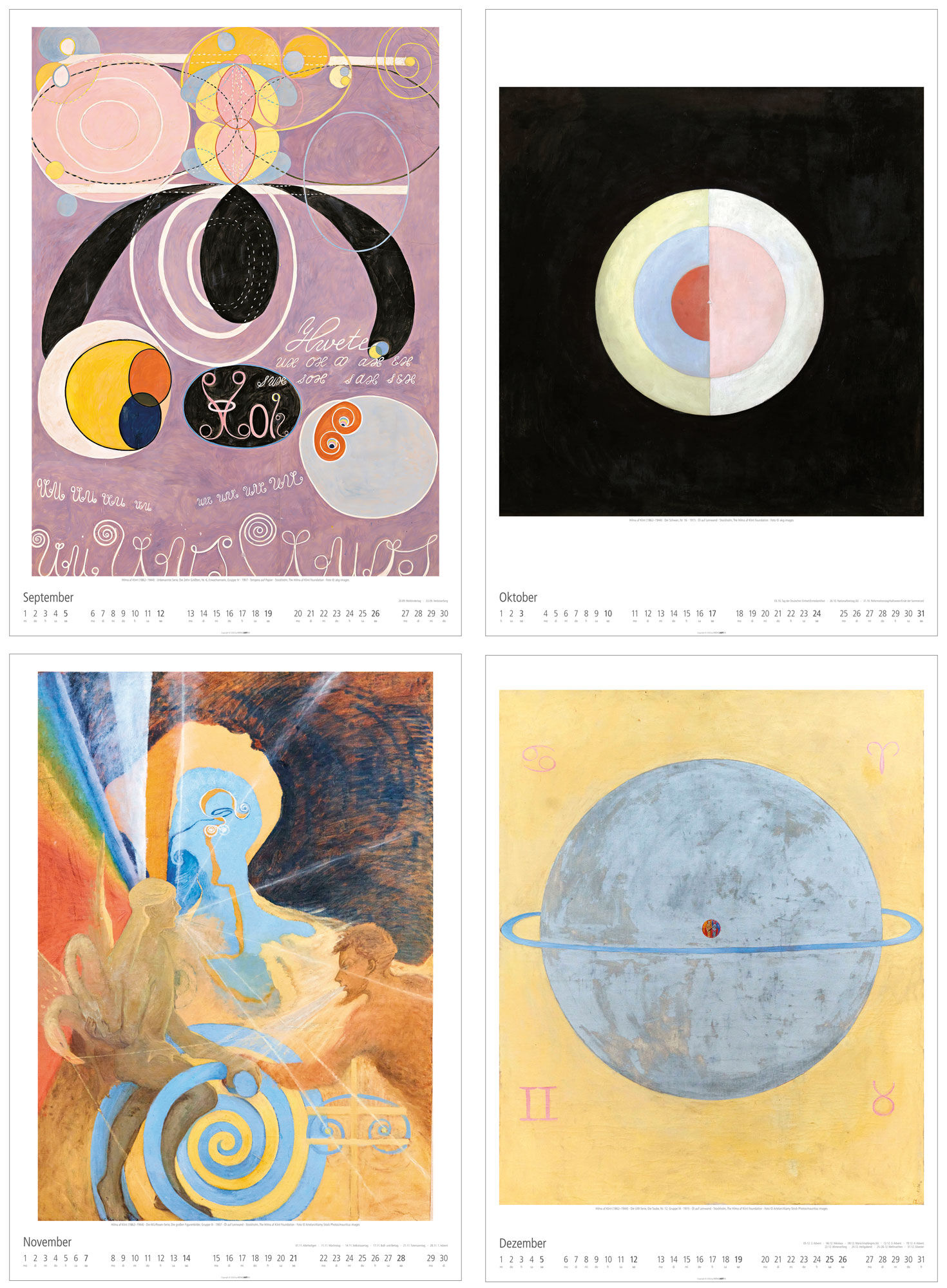 Konstnärskalender 2027 av Hilma af Klint