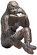 Socha "Čtenář", bronz od Luis Höger