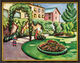 Tableau "Le jardin de Macke à Bonn" (1911), encadré de August Macke