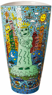 Porcelain vase "The Big Apple is Big on Liberty"